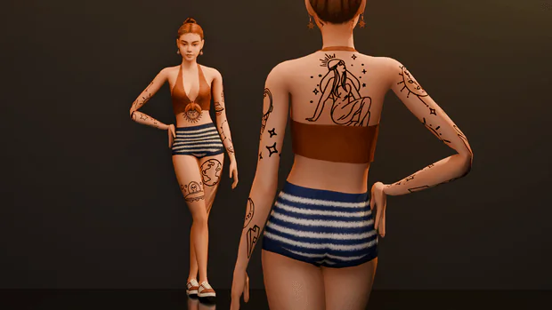 Celestial Journey Tattoo Set