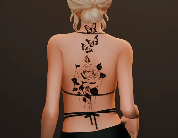 Floral N5 Tattoo