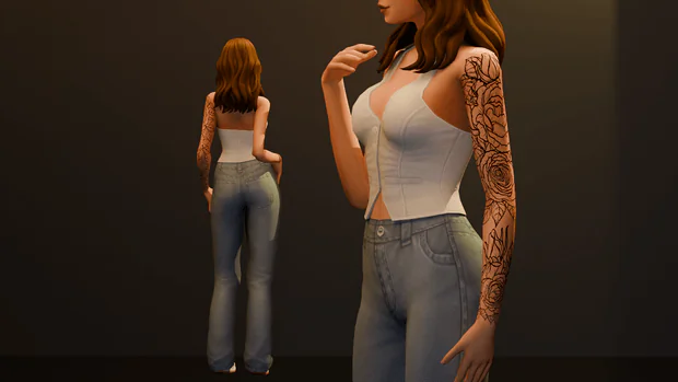 Floral N7 Tattoo