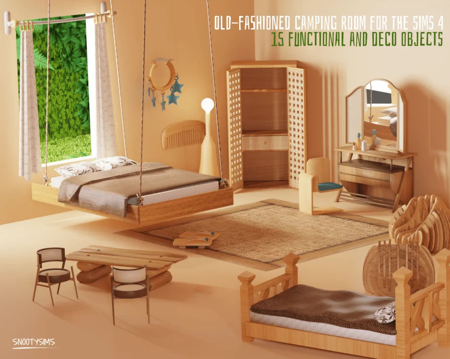 Old-Fashioned Camping Bedroom by SNOOTYSIMS