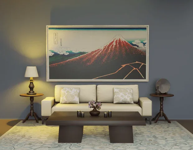 Hikari Harmony Living Set – Sims 4 Japanese Living Room Set