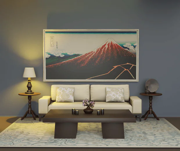 Hikari Harmony Living Set – Sims 4 Japanese Living Room Set