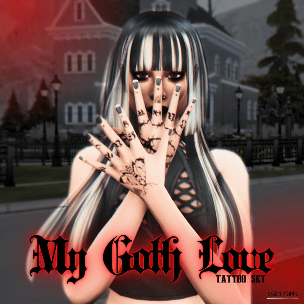 My Goth Love Tattoo Set
