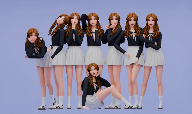 Korean Model Poses Pack