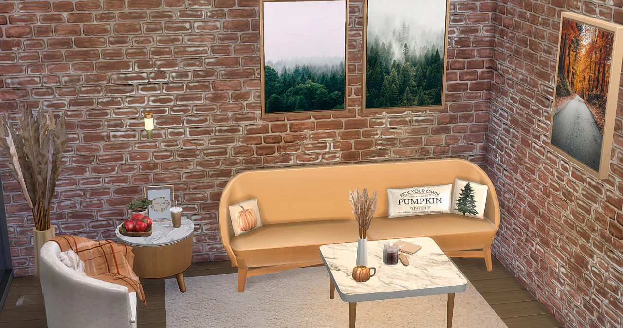 Cozy fall living set