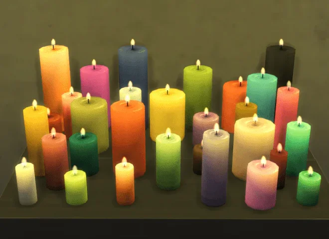 Solid Color Candles