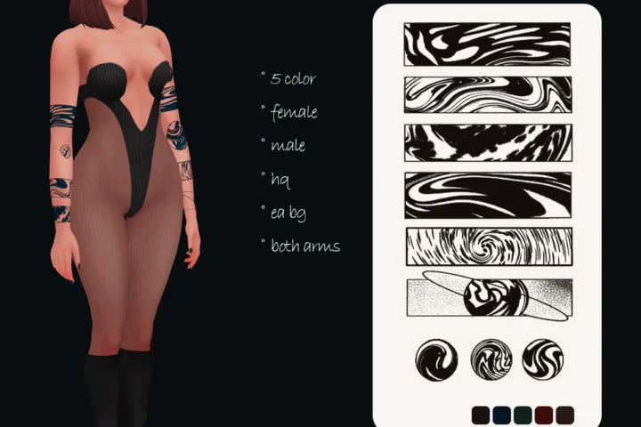 Space Tattoo Set