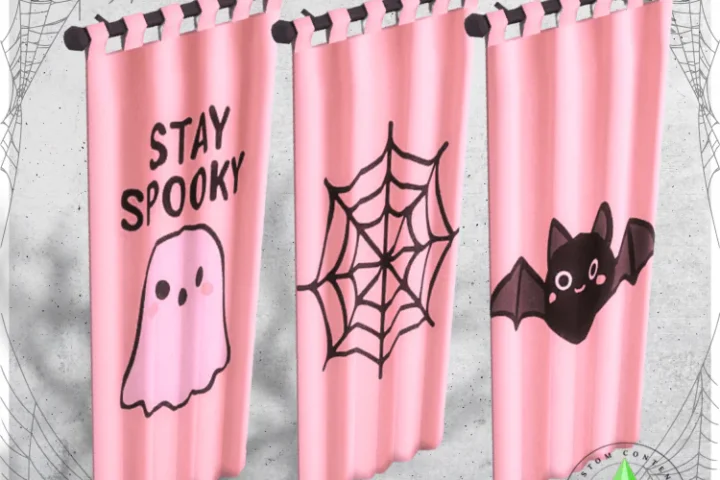 Spooky Girly Curtains