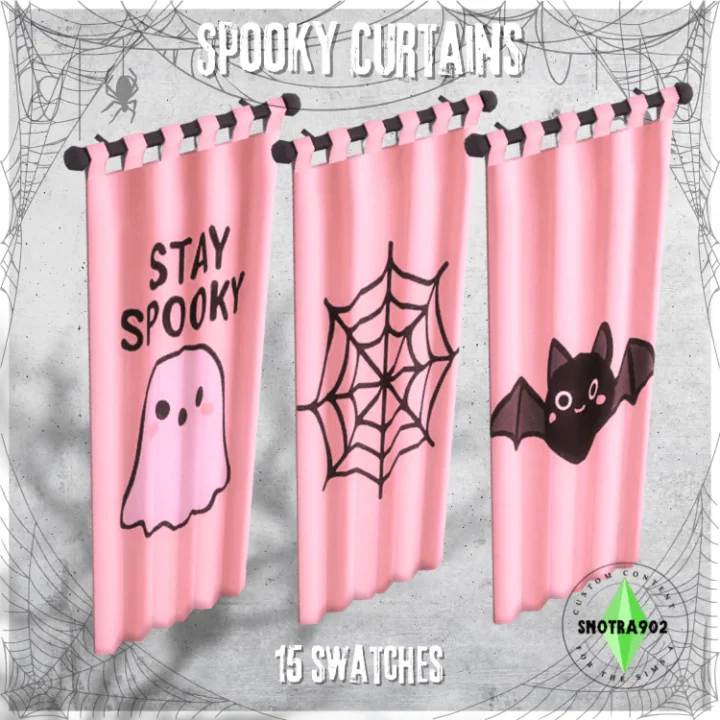 Spooky Girly Curtains