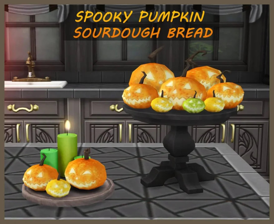 Spooky Pumpkin Sourdough Bread
