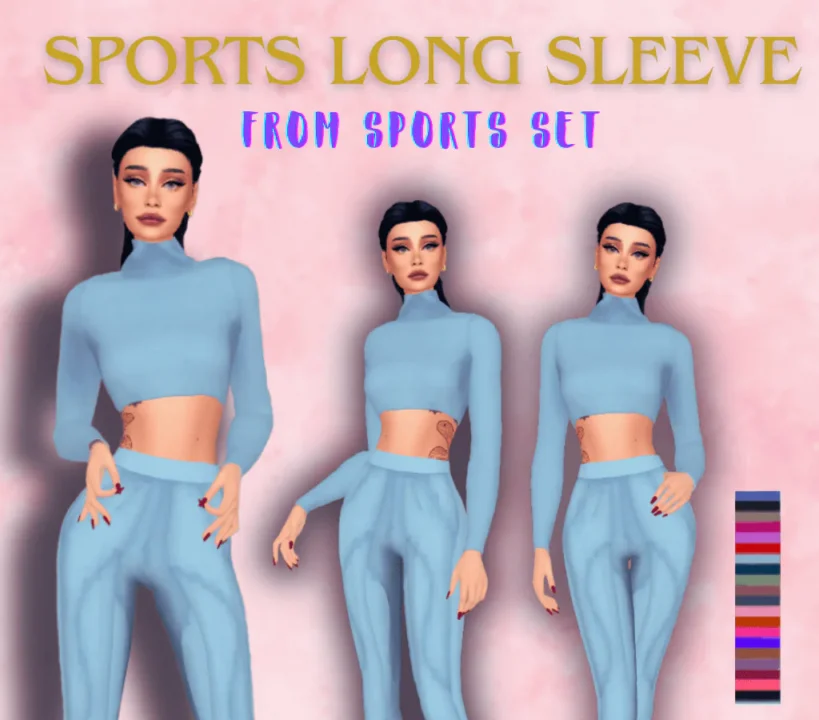 SPORTS LONG SLEEVE TOP from sports set