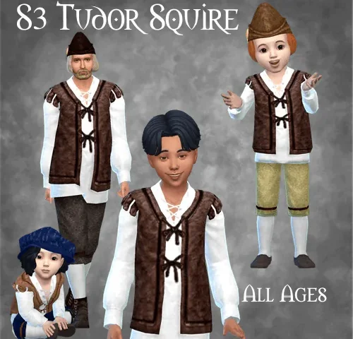 Tudor Squire Outfit (Plain) for all ages