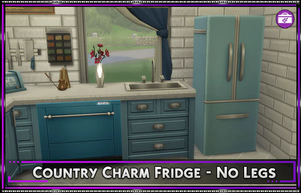 Country Charm Fridge - No Legs