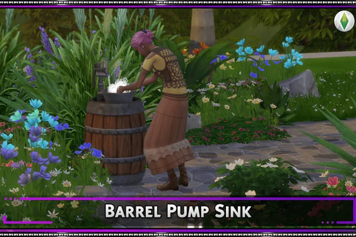 Barrel Pump Sink