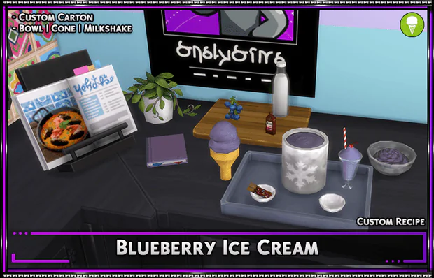 Custom Recipe: Blueberry Ice Cream