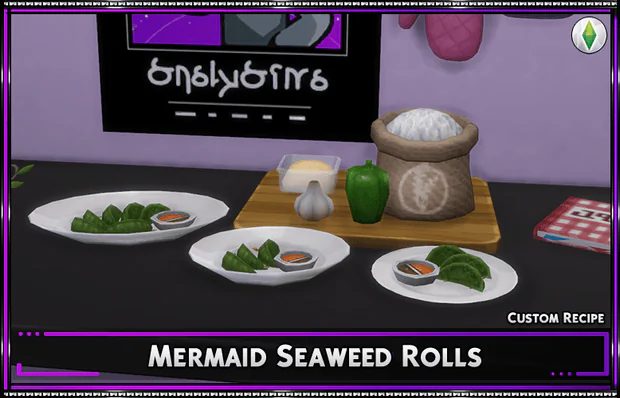 Custom Recipe: Mermaid Seaweed Rolls