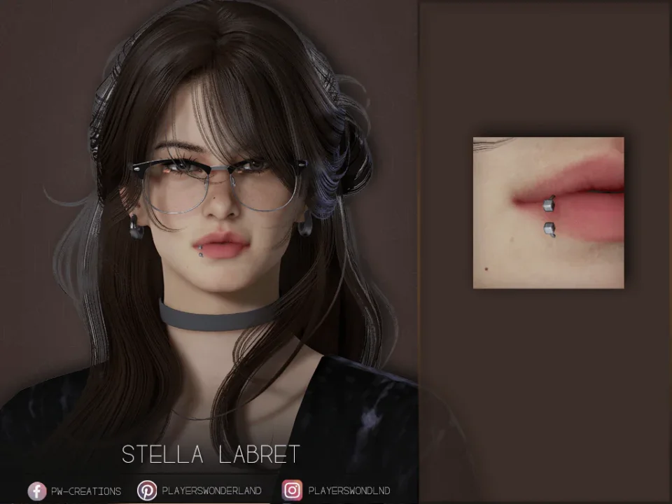 Stella Labret Piercing