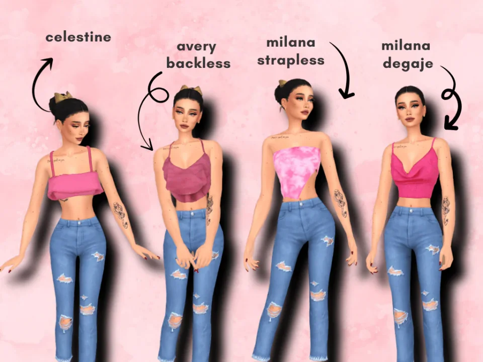 SUMMER TOP SET / 4 ITEMS
