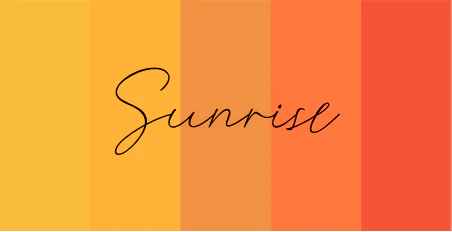 Coolors Custom Palette Wallpapers – Sunrise
