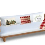 Xmas sofa with cushions