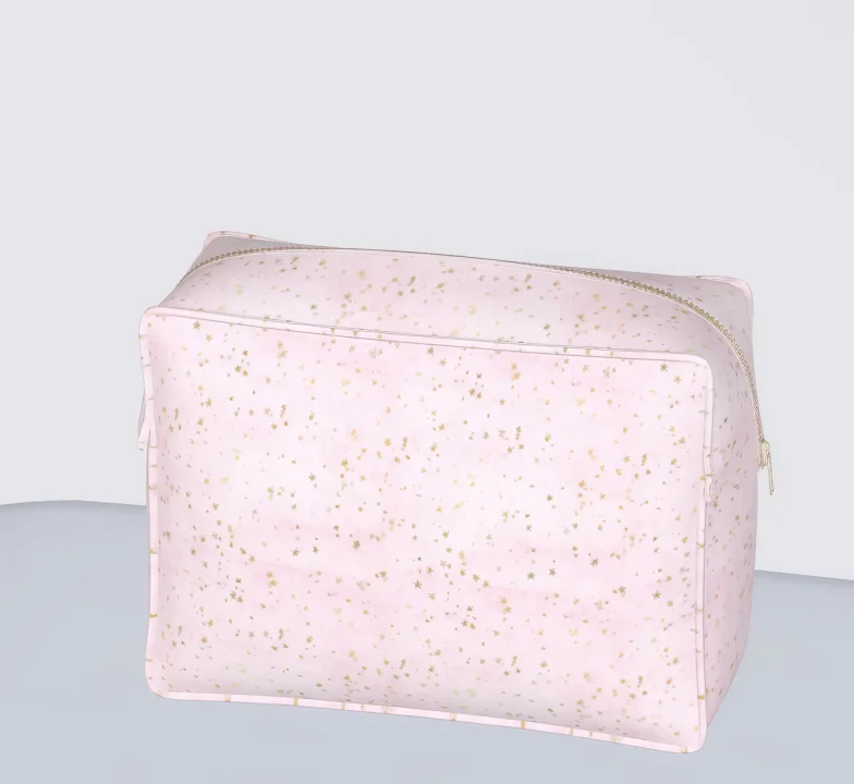 Pink makeup cosmetic bags - set
