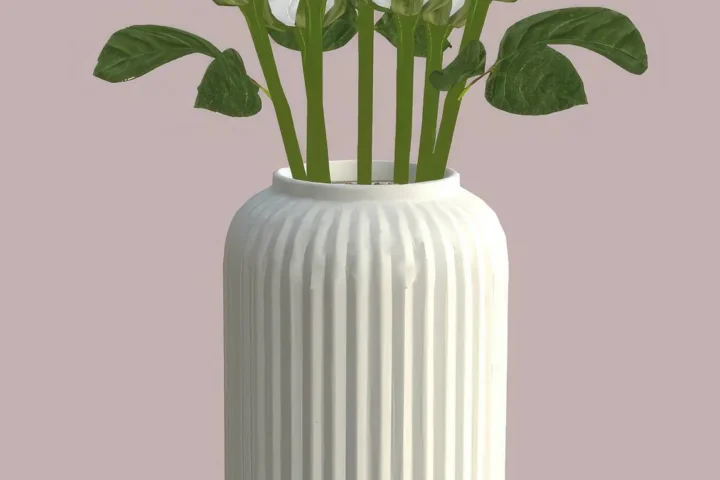 Antigue Roses in vase - set