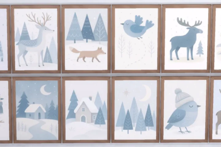 Scandinavian Kids Art - Winter Edition