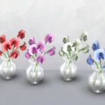 Sweet pea flowers