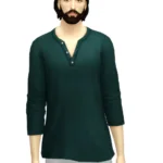 Half Sleeve Henley-Neck T-shirt 2017
