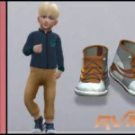 Toddlers High Cut Leather Shoes (Boys)