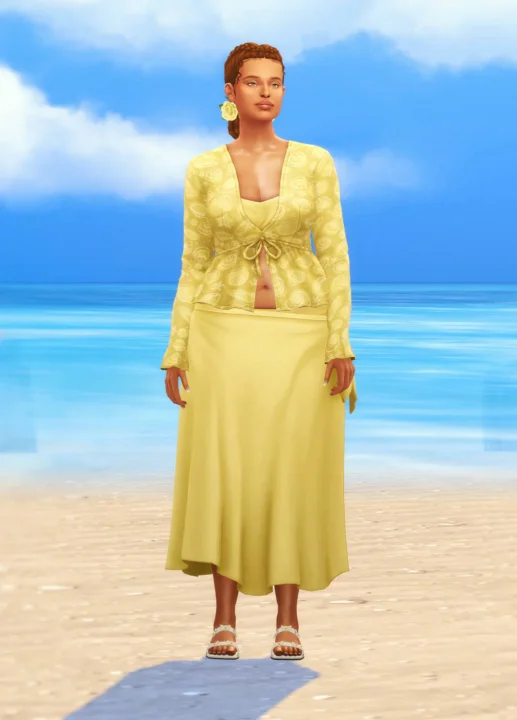 Summer in Tartosa II - Summer Blouses with skirt Set