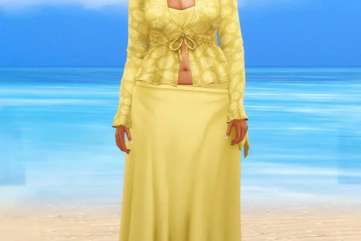 Summer in Tartosa II - Summer Blouses with skirt Set