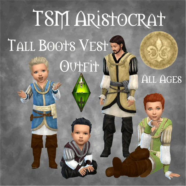 TSM Aristocrat Tall Boots Vest for All Ages
