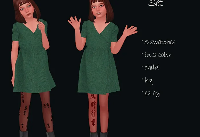 Tattoo Tights Set Child
