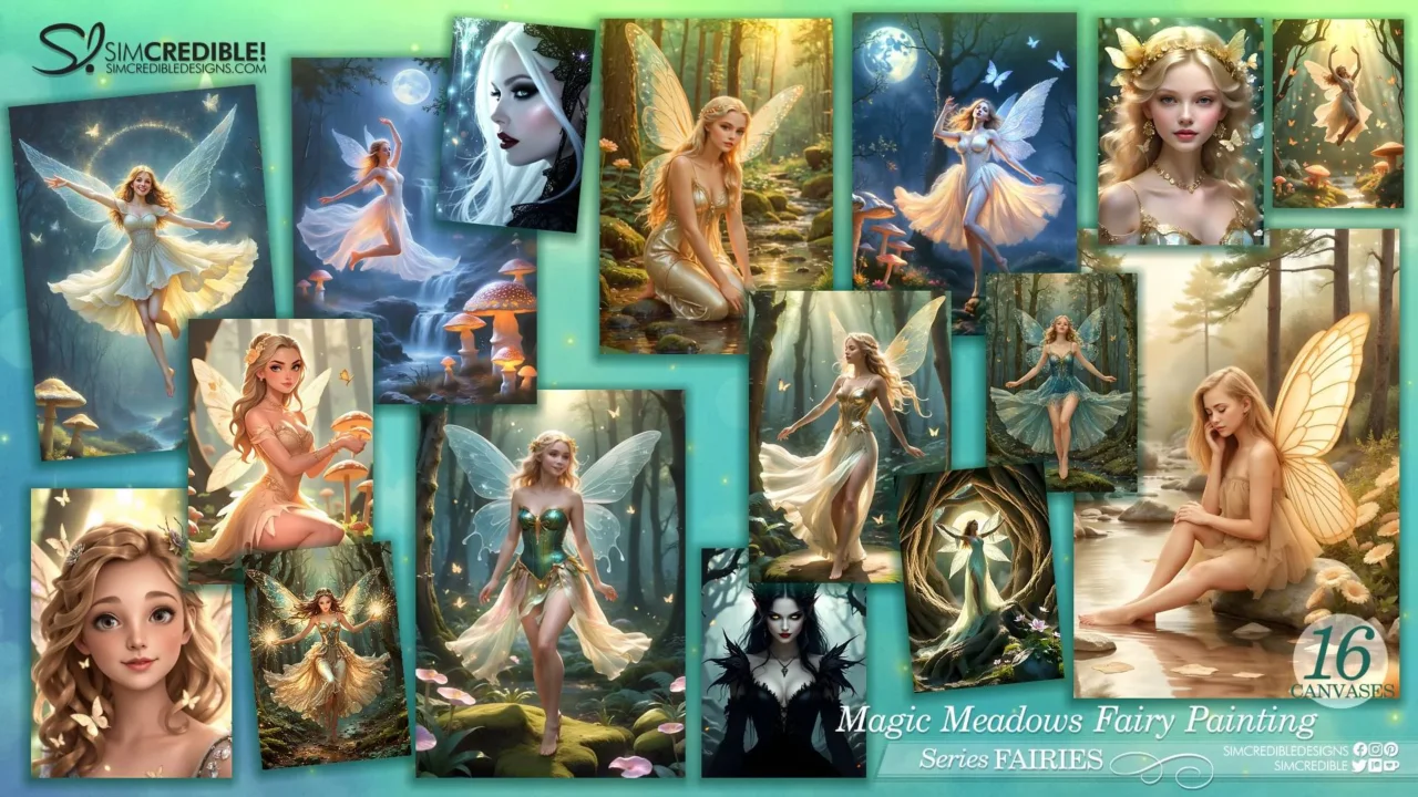 Magic Meadows Fairy Painting 🧚🏻🧚🏽‍♀️🧚‍♂️