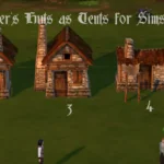 Settler's Miners Huts as Tents