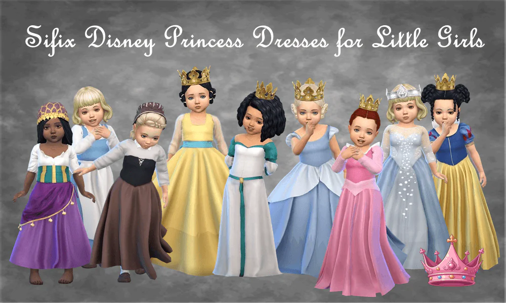 Sifix Disney Princess Dresses for Little Girls