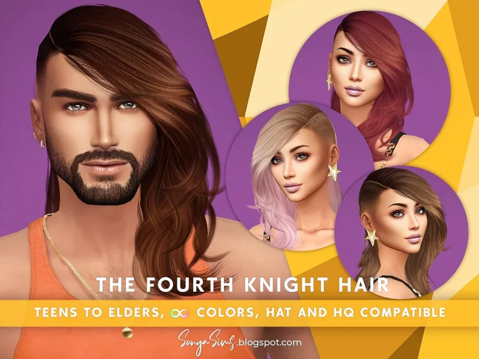 SONYASIMS - THE FOURTH KNIGHT HAIR MALE