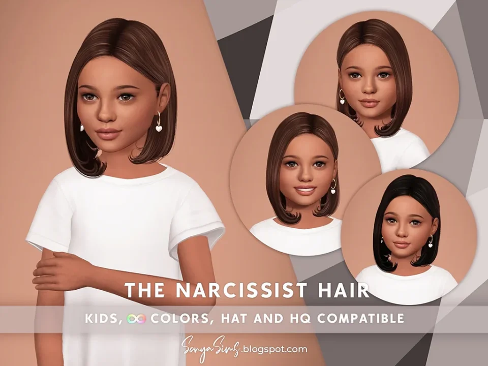 SONYASIMS - THE NARCISSIST HAIR KIDS (NO BANGS)