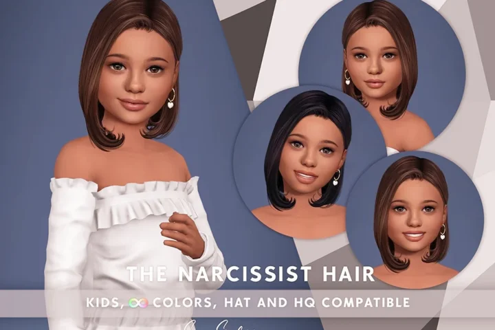 SONYASIMS - THE NARCISSIST HAIR KIDS (WITH BANGS)