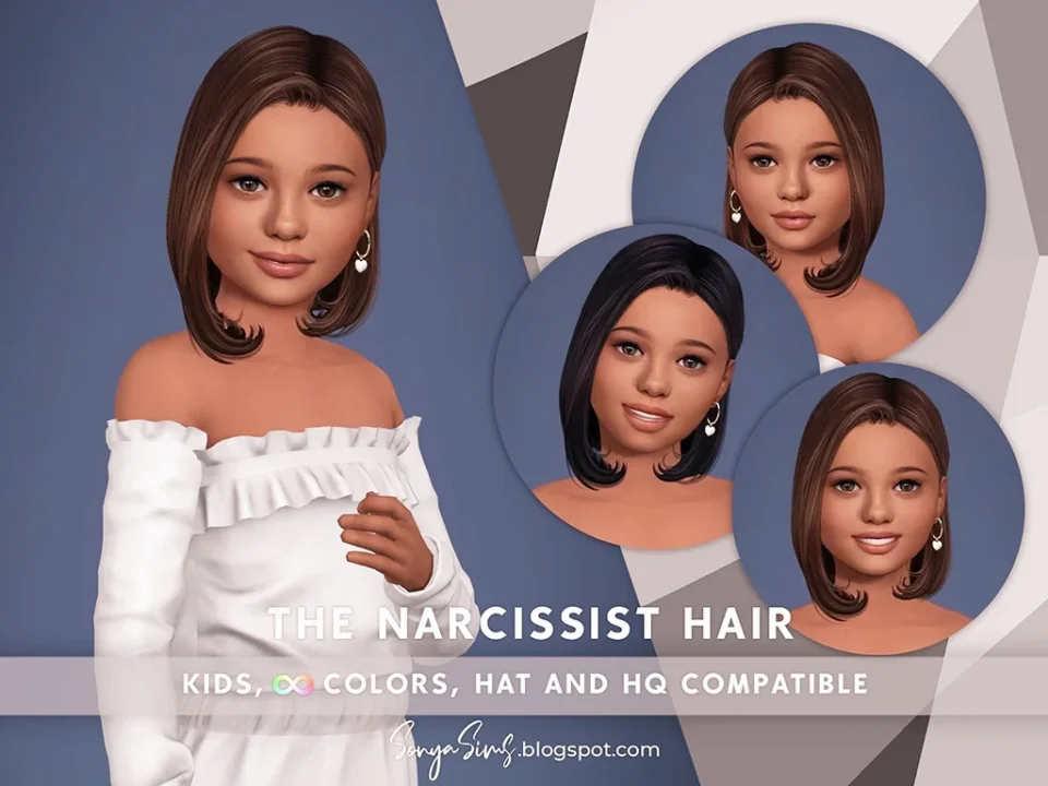 SONYASIMS - THE NARCISSIST HAIR KIDS (WITH BANGS)