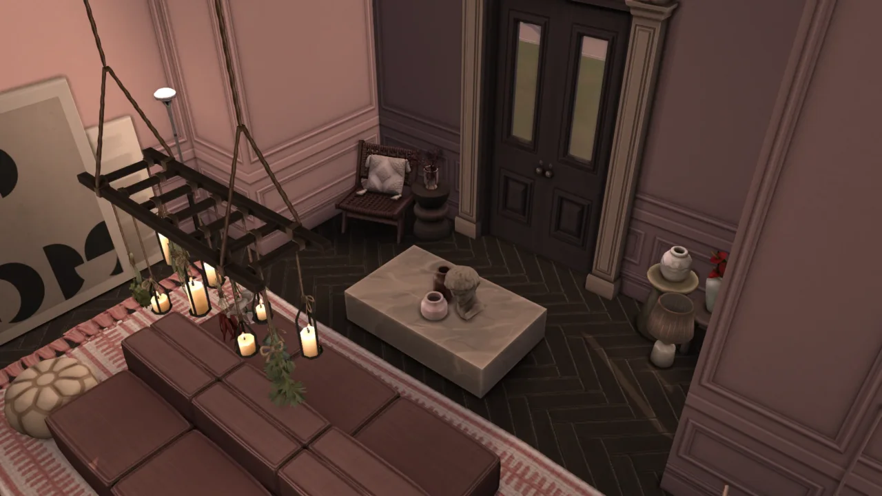 Dusty Rose TV Room