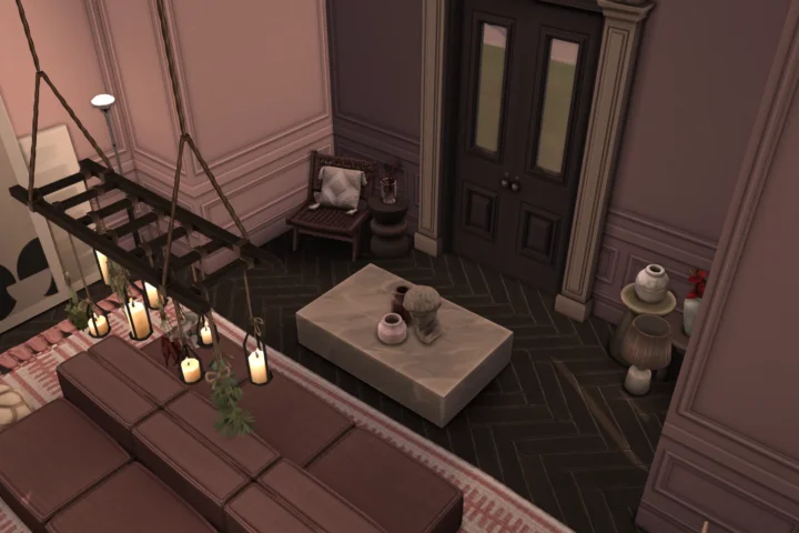 Dusty Rose TV Room