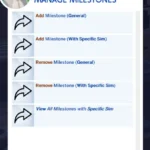 Milestone Cheats: Add / Remove Milestones + special cheats
