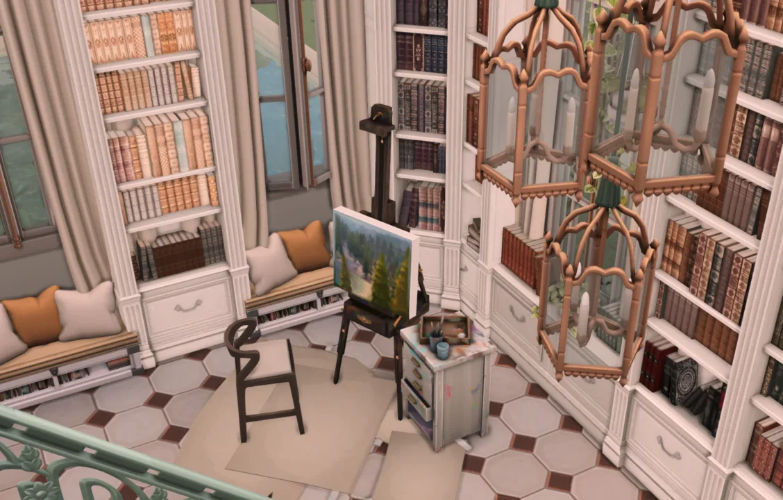 Chateau Library and Art Room