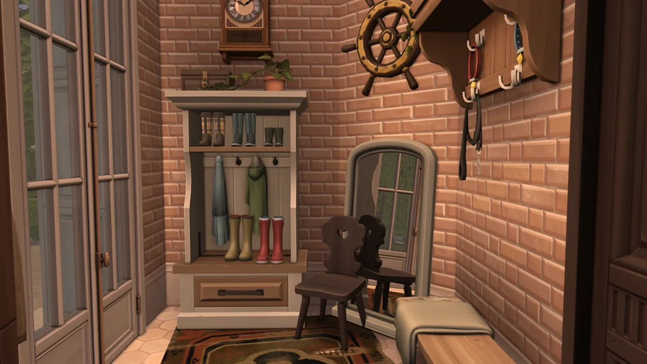 Brick Mudroom