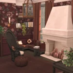 The Burgundy Living Room