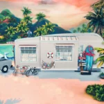 Summer Beach Camper