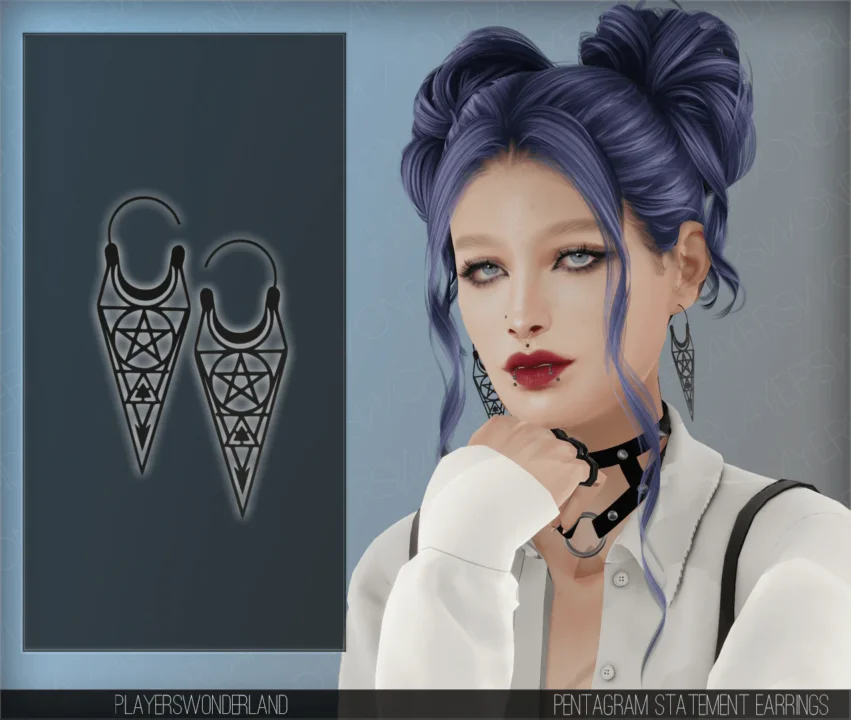 Pentagram Statement Earrings
