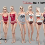 Valentines Sleeping Top 💗
